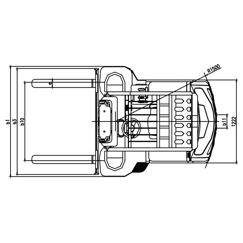 Empilhador elétrico ECV16CD/ECV20CD com direção dupla