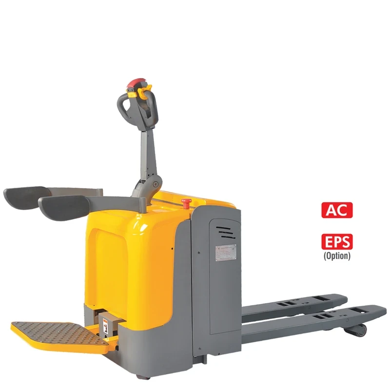 Porta-paletes elétrico com plataforma para operador (EPV20-P/EPV25-P) 2000–2500 kg