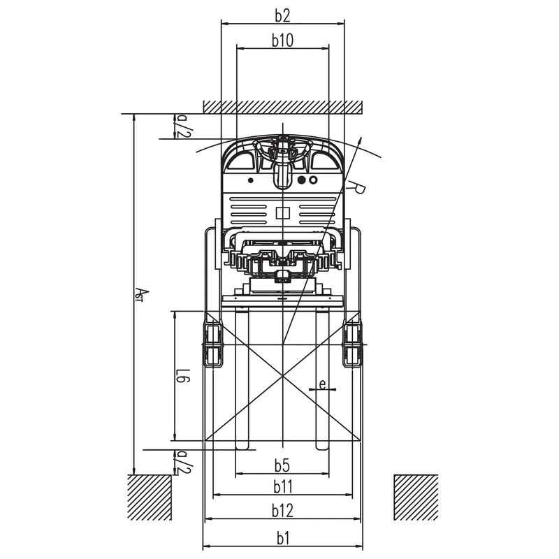 Punho de controlo do empilhador retrátil elétrico EVV15DDS/EVV20DDS