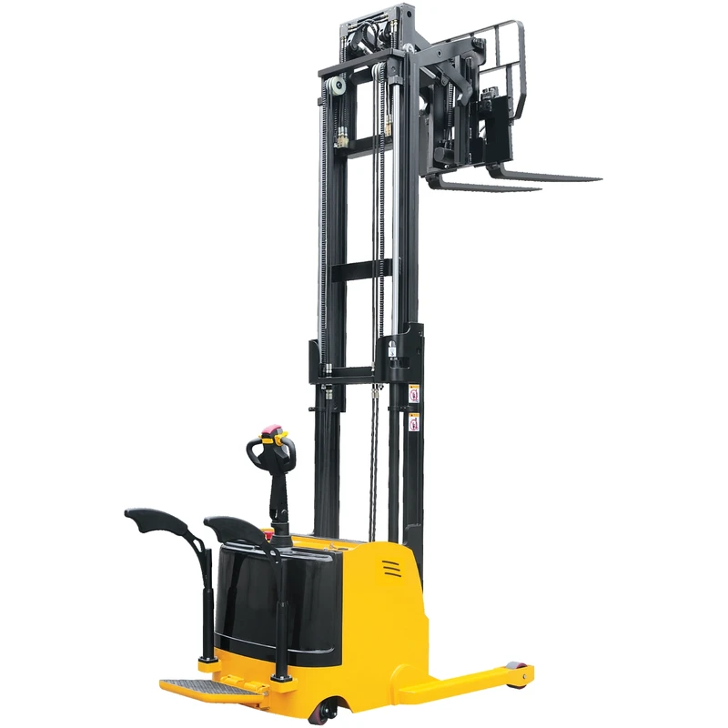Empilhador retrátil elétrico com plataforma e controlo por válvula magnética (EVV15DDS/EVV20DDS-P) 1500–2000 kg, 2000–6000 mm