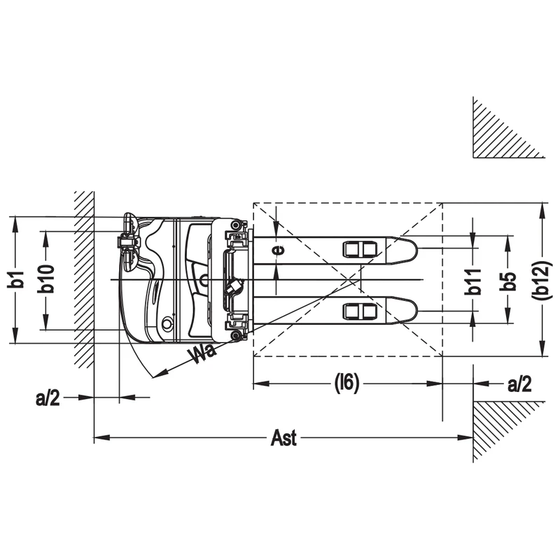 Empilhador elétrico pedonal EVV10/EVV12/EVV15, vista 4
