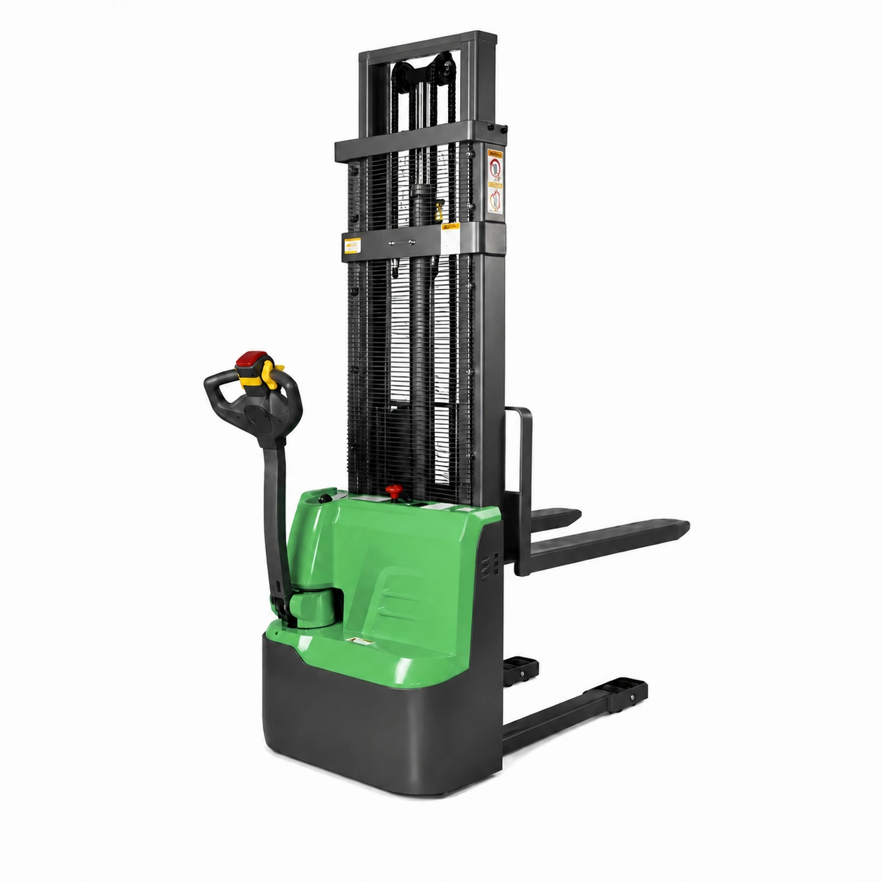 Empilhador elétrico de operador apeado EVV10B, EVV12B e EVV15B com bateria LiFePO4