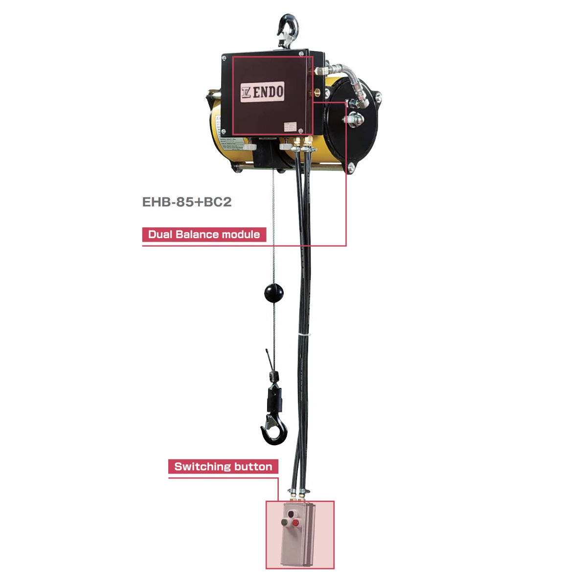 Equilibrador pneumático de gravidade zero ENDO EHB BC2