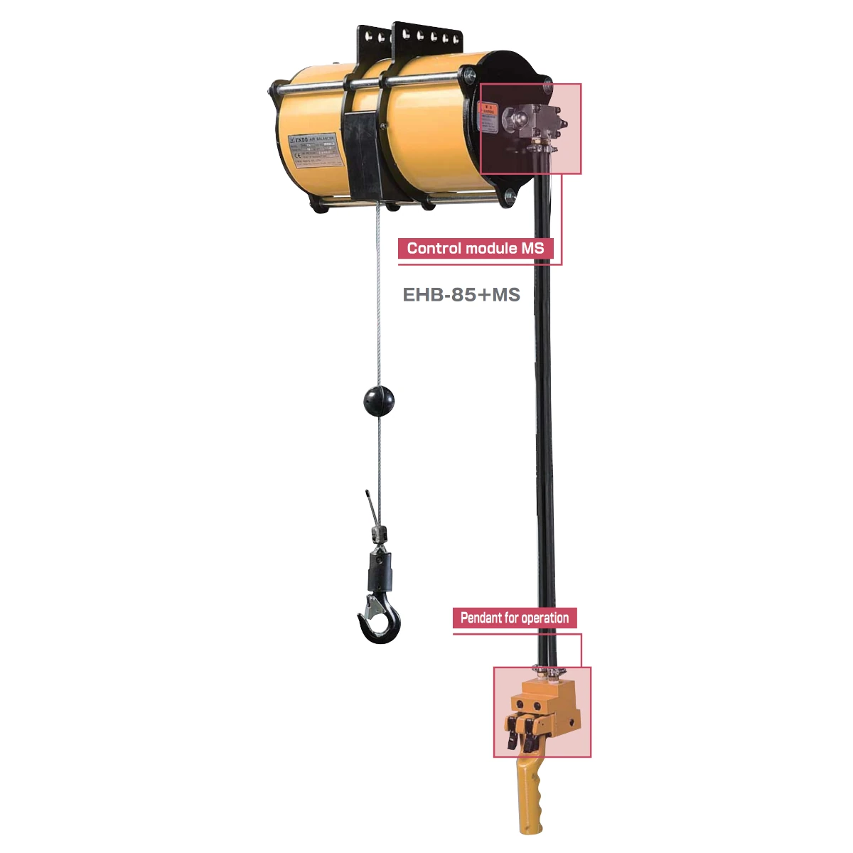 Equilibrador pneumático ATEX ENDO EHB (módulo MS) 0–270 kg