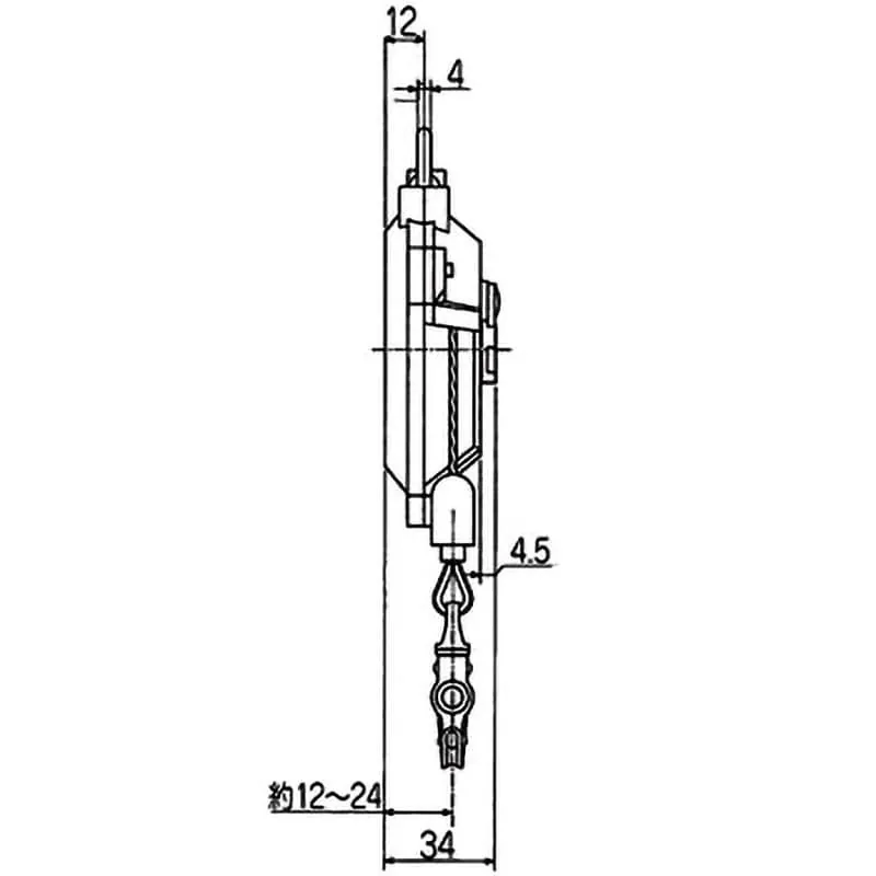 Detalhe do equilibrador de mola de gravidade zero ENDO EK-00