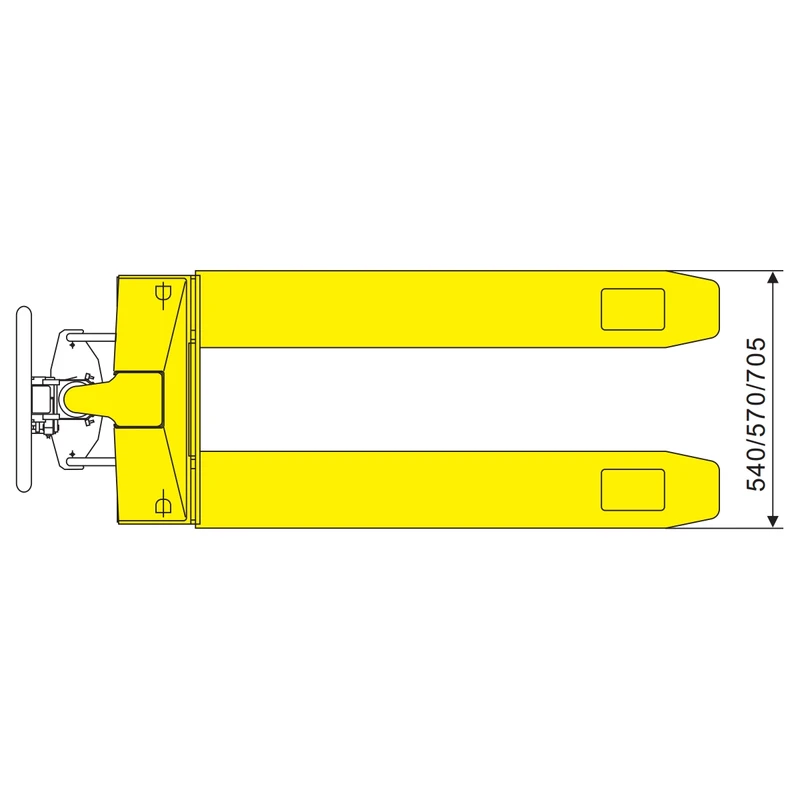 Porta-paletes com balança RPVV2000/RPVV2000P de 2000 kg
