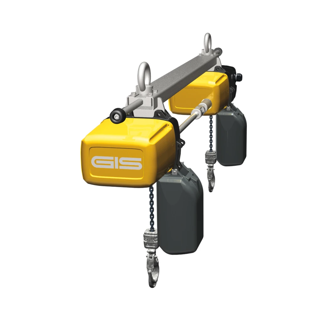 Diferenciais elétricos de corrente GIS GPS para elevação sincronizada de cargas longas, 500–5000 kg