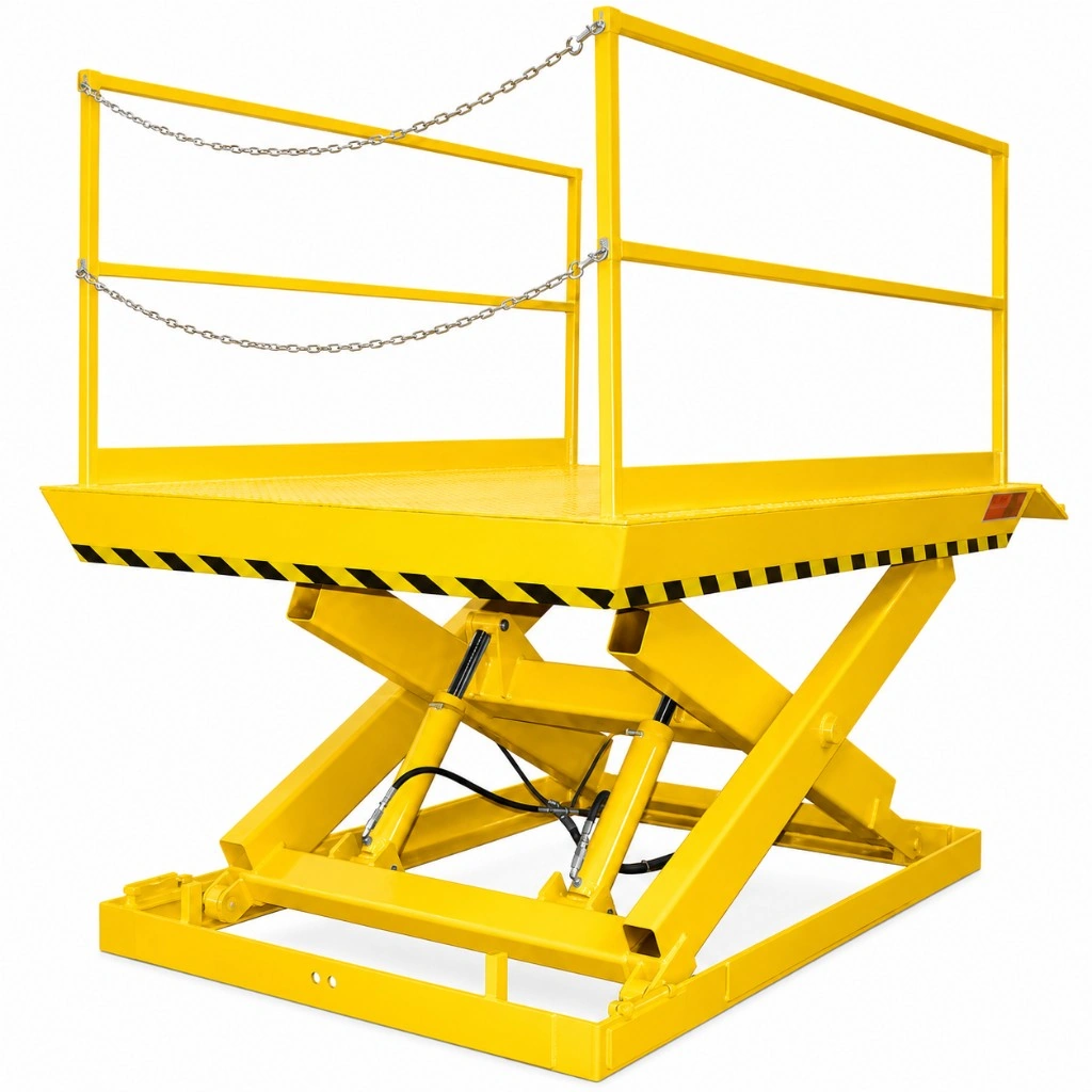 Rampa hidráulica de carga HPSU elevada até 1500 mm