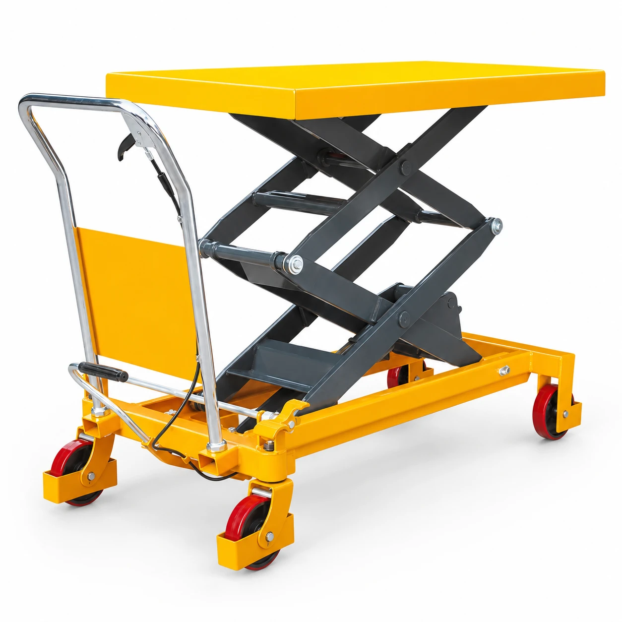 Mesa elevatória móvel de tesoura dupla (MPS800D) 800 kg 1500 mm
