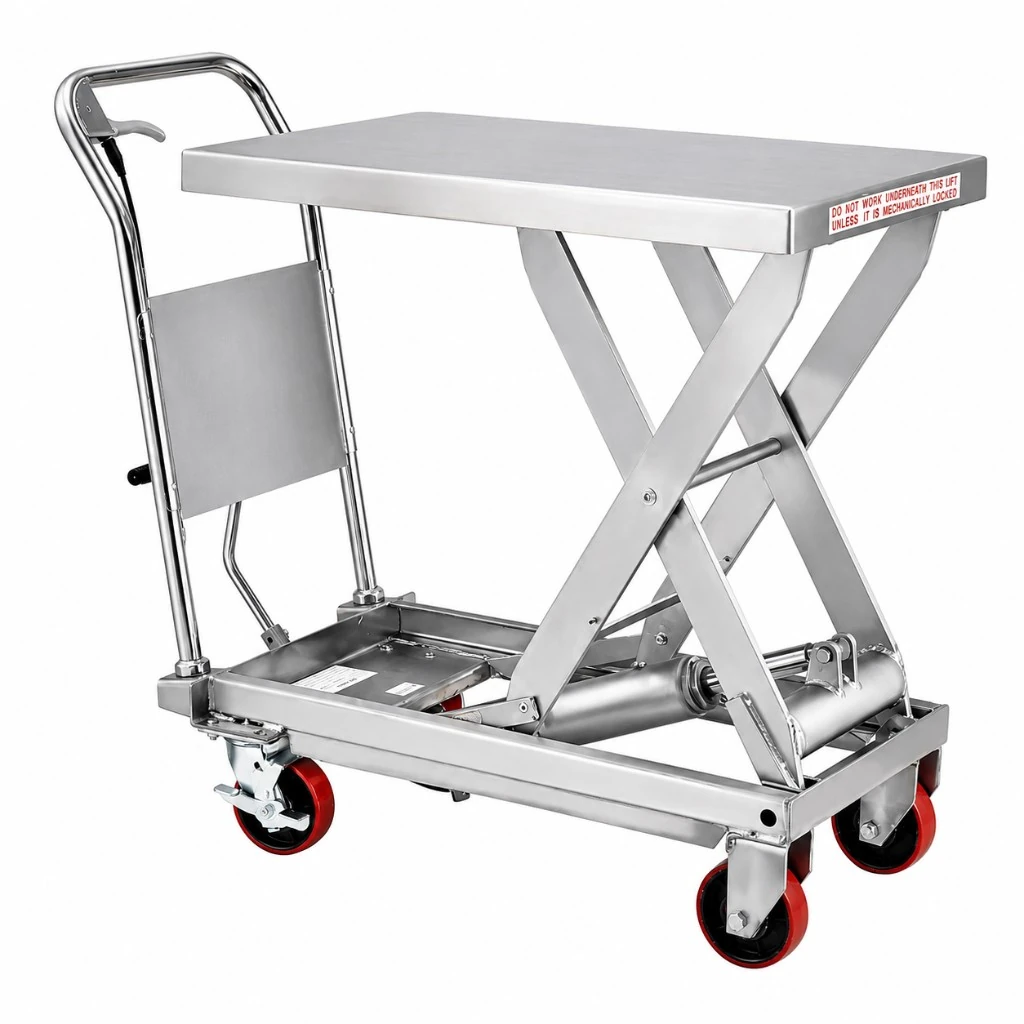 Mesa elevatória móvel de aço inoxidável (MPS500S) 500 kg