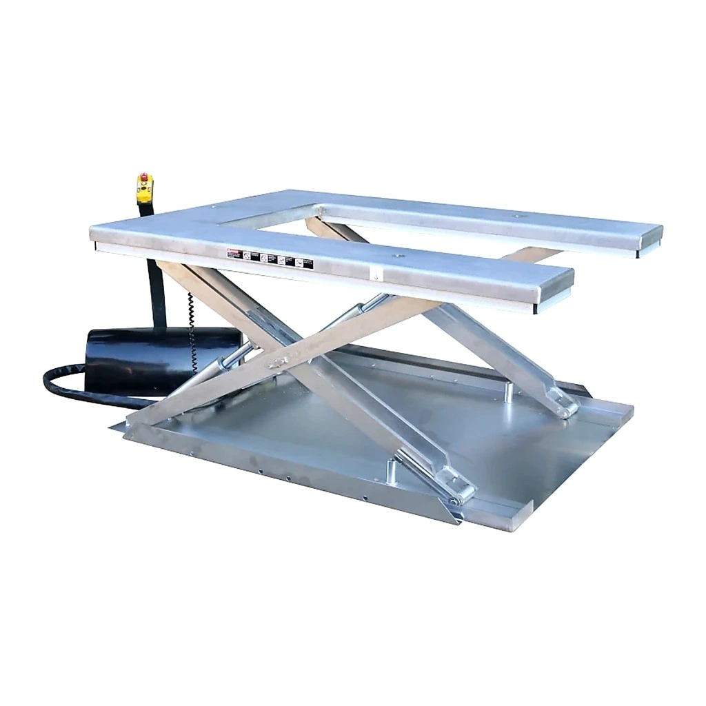 Mesa elevatória em U de aço inoxidável AISI 304 (UHS1000S) 1000 kg
