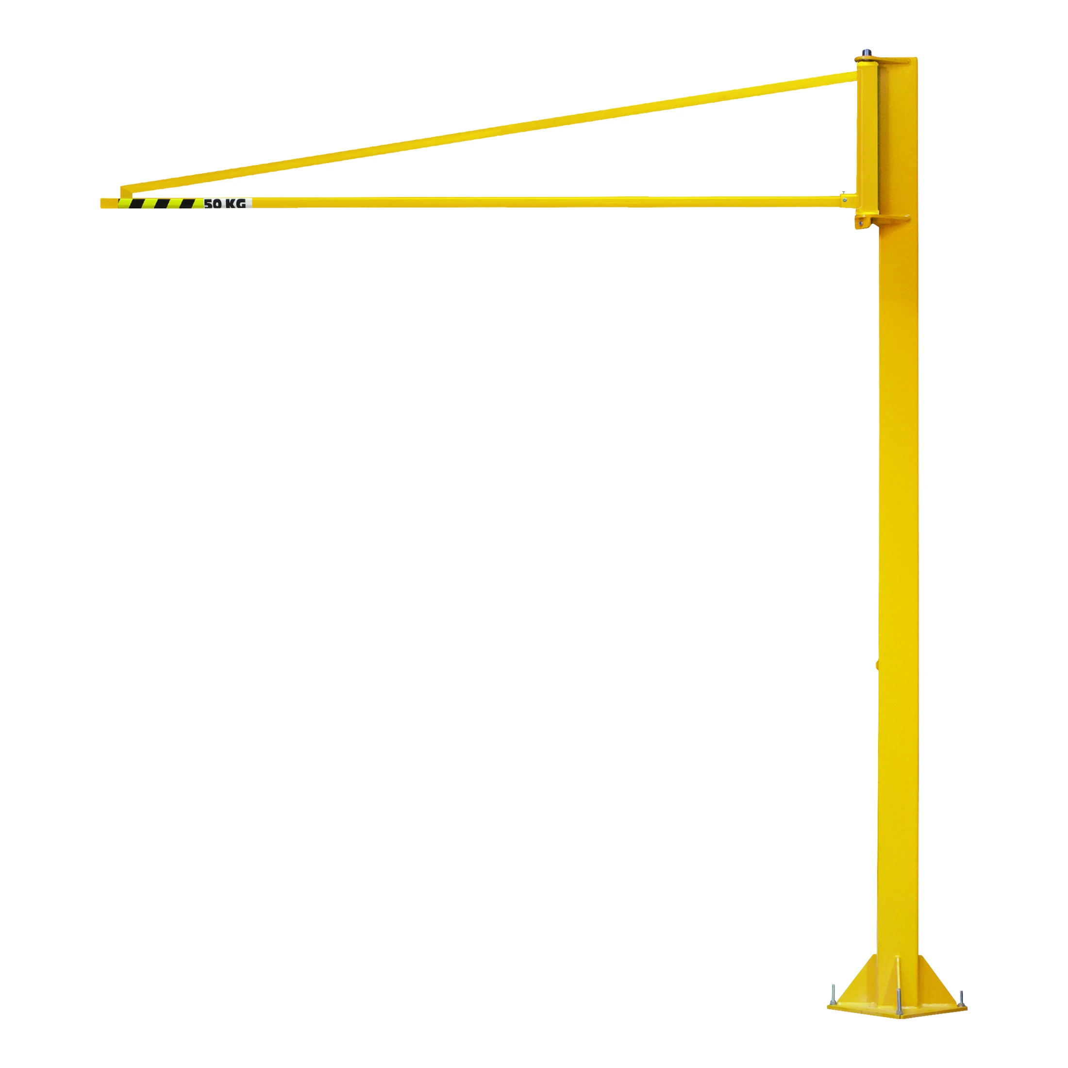 Grua giratória de coluna ligeira para suporte de ferramentas (LSDS) 270° 50–100 kg