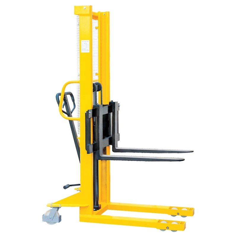 Empilhador manual com garfos forjados ajustáveis (RVV-KPV) 500-1500 kg