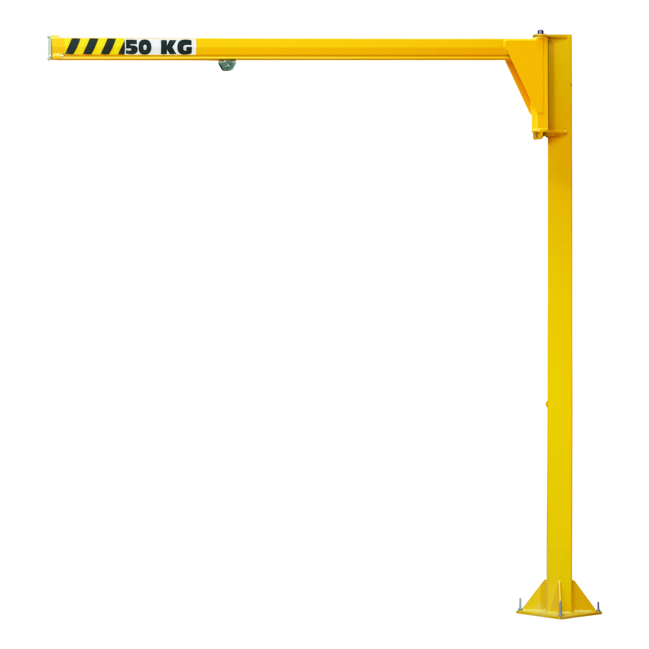 Grua giratória de coluna de perfil baixo com carro (NSDK), 270°, 50–100 kg, 2–5 m