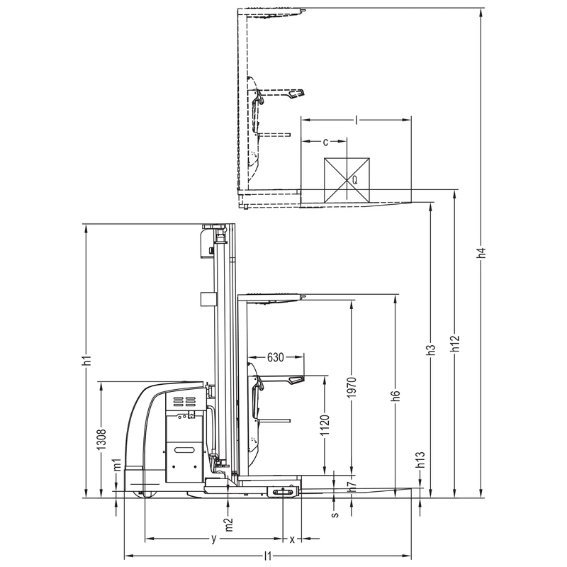 Preparador de encomendas elétrico VKV15 com altura de elevação até 9000 mm — imagem 4