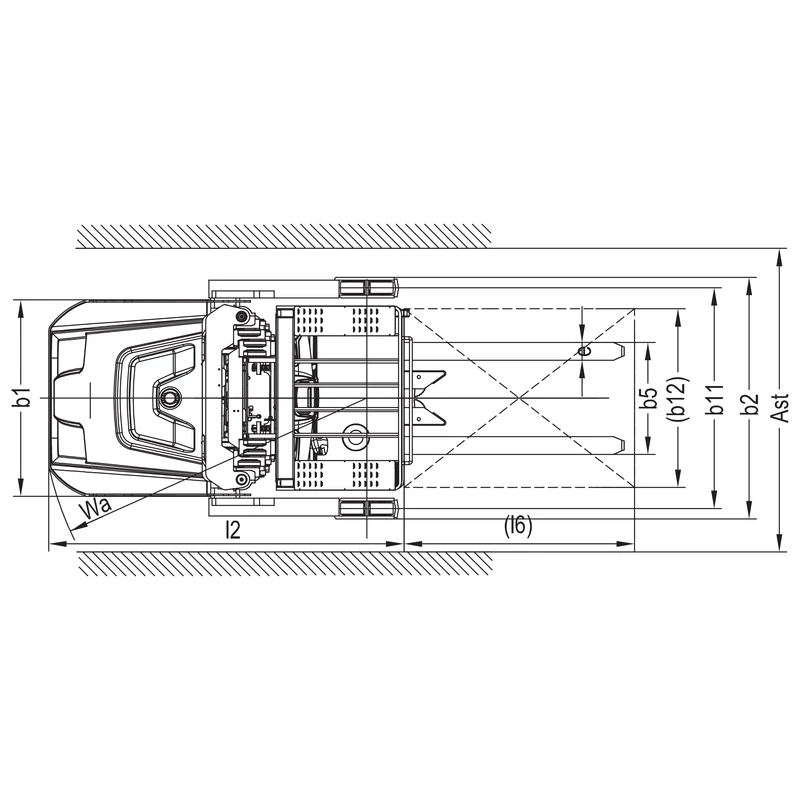 Preparador de encomendas elétrico VKV15 com capacidade de carga de 1500 kg — imagem 5