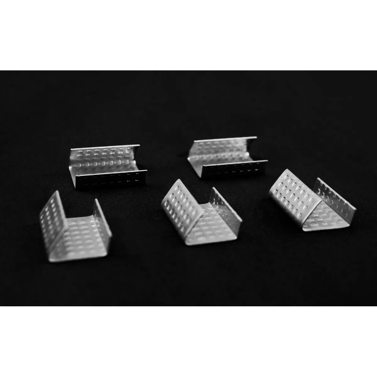 Selos de aço para fita de arqueação PP (BUCKLES-16PP) 16 mm