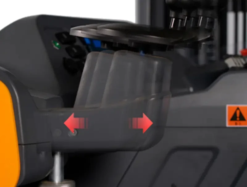 Empilhador retrátil Deluxe REV20D com limitação da altura de elevação