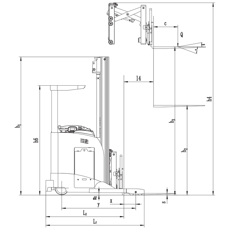 Empilhador retrátil elétrico REV15DS/REV18DS — imagem 8