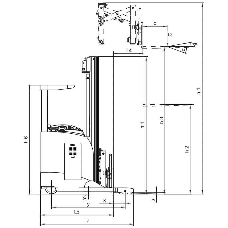 Empilhador retrátil elétrico REV15DS/REV18DS — imagem 14