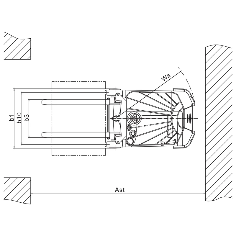 Empilhador para corredores estreitos REV10ST-A/REV10ST-B de 1000 kg e 3000 mm — imagem 3