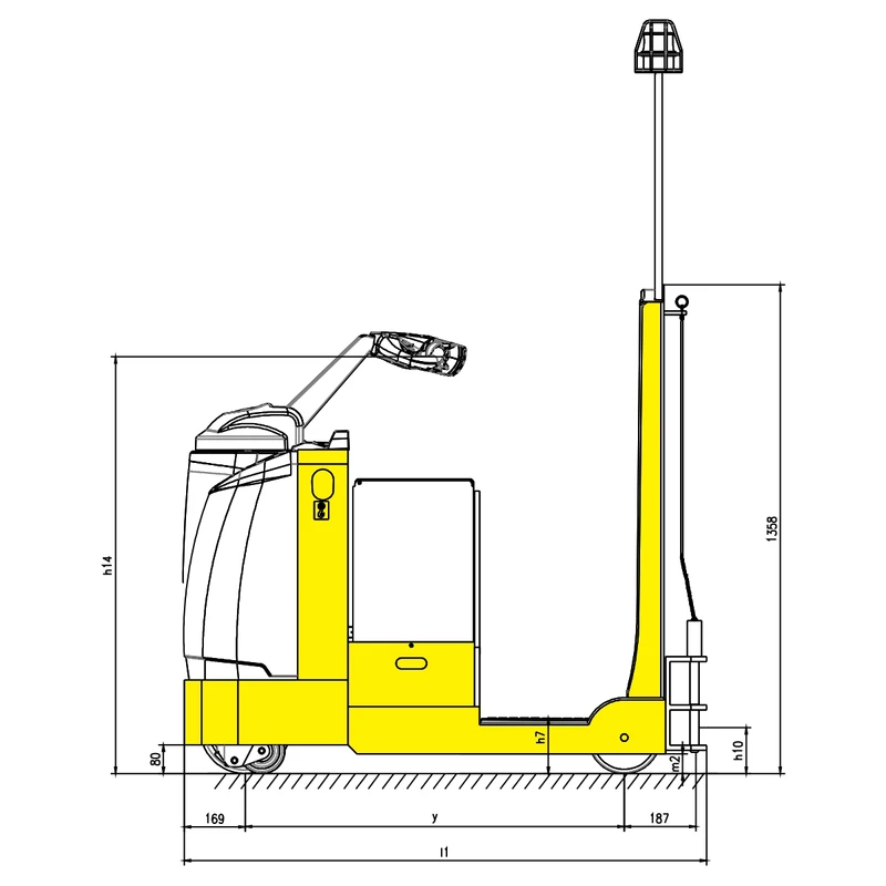 Trator de reboque elétrico VEV45ST de 4500 kg – imagem 4