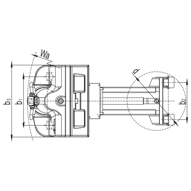 Trator de reboque VEV25H com capacidade de 2500 kg